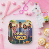 Rising Above (Squareプレート) ペーパープレート (パーティー)