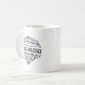 Rising Endlessly Women Vintage Typography コーヒーマグカップ (正面左)