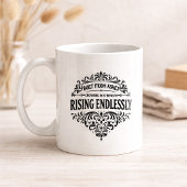 Rising Endlessly Women Vintage Typography コーヒーマグカップ