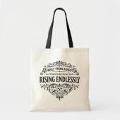 Rising Endlessly Women Vintage Typography トートバッグ (正面)