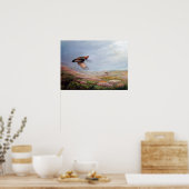 'Rising Grouse' – キャンバス上のプリント ポスター (キッチン)
