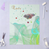 Rising Love Butterfly Tissue Paper 薄葉紙 (クラフト)