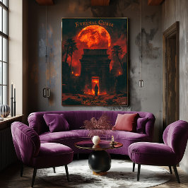 Rising Mummy Halloween – 古代の墓と血の月 ポスター