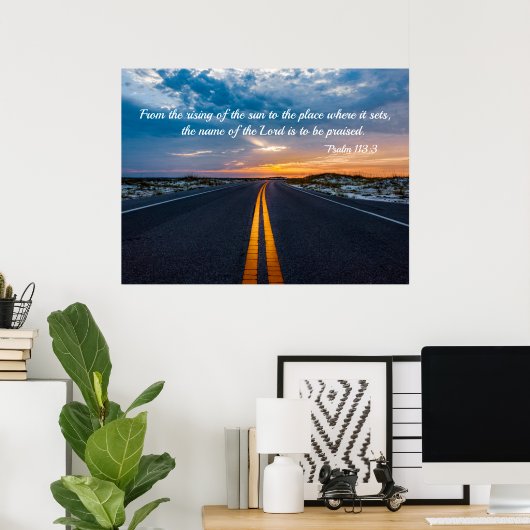 Rising of the Sun Psalm 113 Poster ポスター (ホームオフィス)