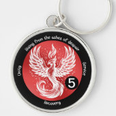 Rising Phoenix – 回復ギフトのマイルストーン キーホルダー (正面)