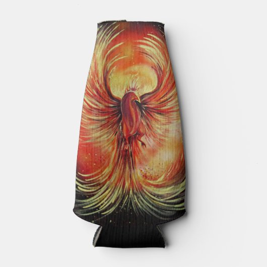 Rising Phoenix Fire Bird Bold Flame Energy ボトルクーラー (正面)