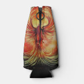 Rising Phoenix Fire Bird Bold Flame Energy ボトルクーラー (裏面)