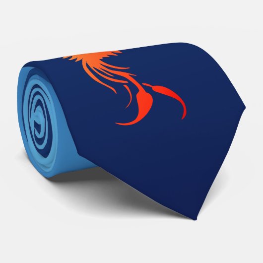 Rising Phoenix in Flames Tie ネクタイ (ロール)