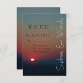Rising SunのRSVP 出欠カード (正面/裏面)