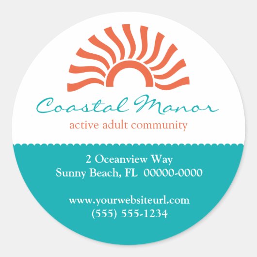 Rising Sunプロモーションシール ラウンドシール (正面)