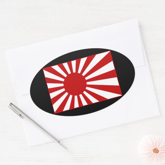 Rising Sun2 楕円形シール (封筒)