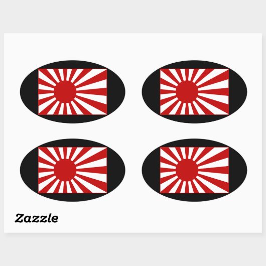Rising Sun2 楕円形シール (シート)