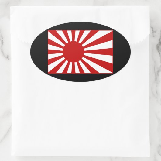 Rising Sun2 楕円形シール (バッグ)