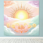 Rising Sun キャンバスプリント (インサイチュ (ウッドフロア))