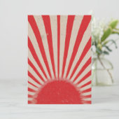 Rising Sun Background – Retro Vintage Rays シーズンカード (スタンド正面)