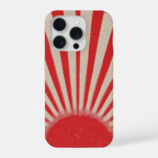 Rising Sun Background – Retro Vintage Rays iPhone 15 Proケース