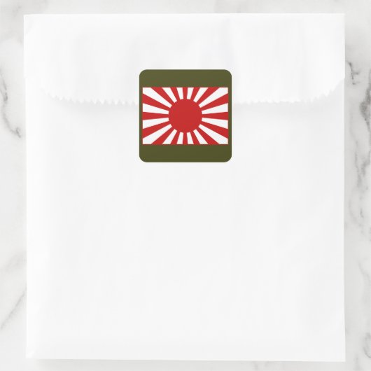 Rising Sun Flag 3 スクエアシール (バッグ)