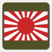 Rising Sun Flag 3 スクエアシール (正面)