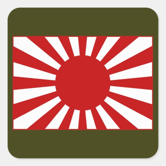Rising Sun Flag 3 スクエアシール (正面)