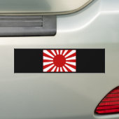 Rising Sun Flag 3 バンパーステッカー (車上)