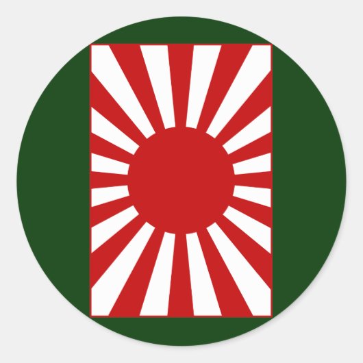 Rising Sun Flag 4 ラウンドシール (正面)