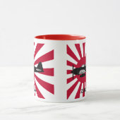 Rising sun flag and Zero Fighter マグカップ (中央)
