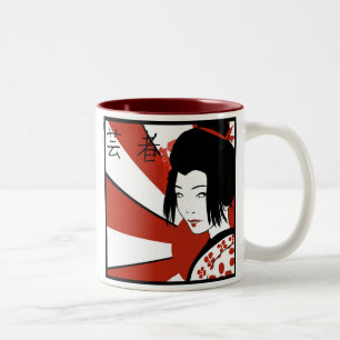 Rising Sun Geisha Mug ツートーンマグカップ