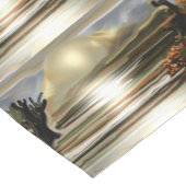 Rising Sun on the Desert抽象芸術 ショートテーブルランナー (コーナー)