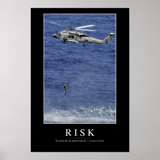 Risk: Inspirational Quote 1 ポスター (正面)