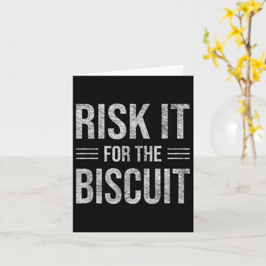 Risk It For The Biscuit Motivation カード (黄色い花)