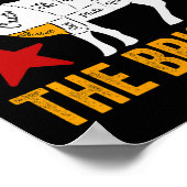 Risk It For The Brisket Funny Bbq Smoking Party Fa ポスター (角)