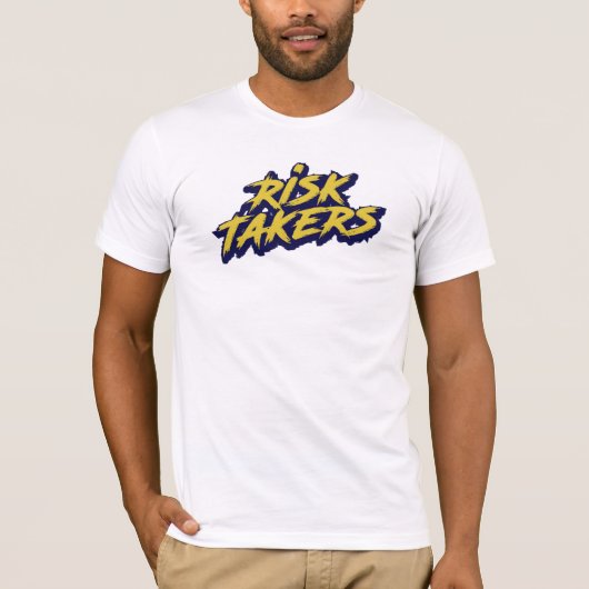 "Risk Takers" Graffiti Street Art Tシャツ (正面)