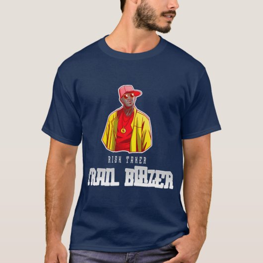 Riskakerrail Blazer Male Rapper And HipHop Premium Tシャツ (正面)
