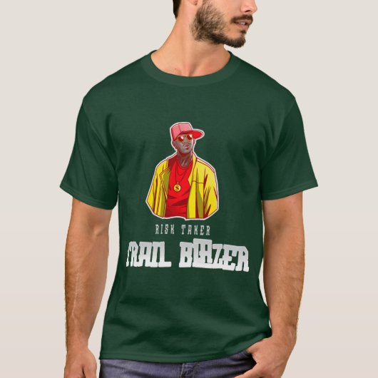 Riskakerrail Blazer Male Rapper And HipHop Premium Tシャツ (正面)
