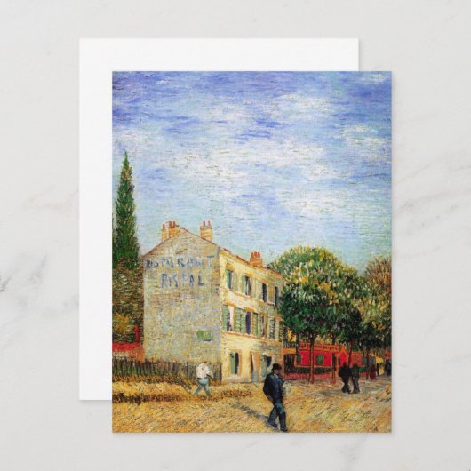 Rispal Restaurant at Asnieres by Vincent van ゴッホ (正面/裏面)