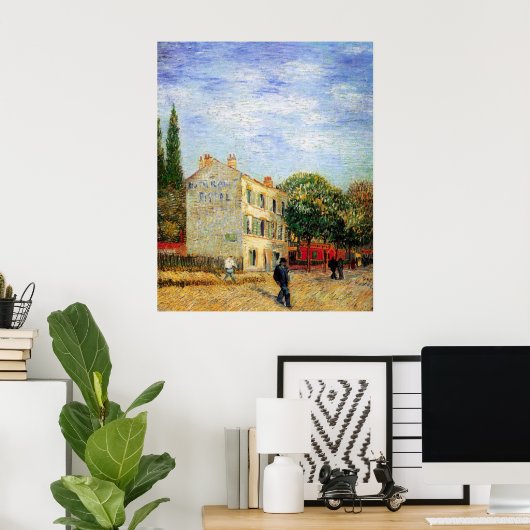 Rispal Restaurant at Asnieres by Vincent van ゴッホ ポスター (ホームオフィス)