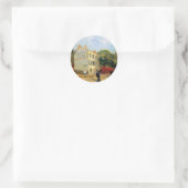 Rispal Restaurant at Asnieres by Vincent van ゴッホ ラウンドシール (バッグ)