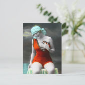 Risqueヴィンテージ写真 ポストカード (スタンド正面)