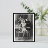 Risqueヴィンテージ写真 ポストカード (スタンド正面)