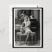 Risqueヴィンテージ写真 ポストカード (正面/裏面)