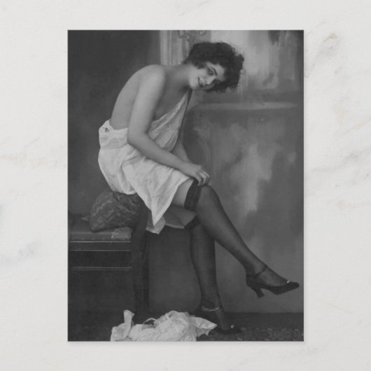 Risqueヴィンテージ写真 ポストカード (正面)