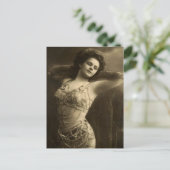 Risqueヴィンテージ写真 ポストカード (スタンド正面)