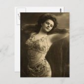 Risqueヴィンテージ写真 ポストカード (正面/裏面)