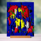 Risse im Blau, abstrakt アクリルサイン (ニュートラル)