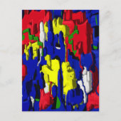 Risse im Blau, abstrakt ポストカード (正面)