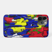 Risse im Blau, abstrakt Case-Mate iPhoneケース (裏面(横))