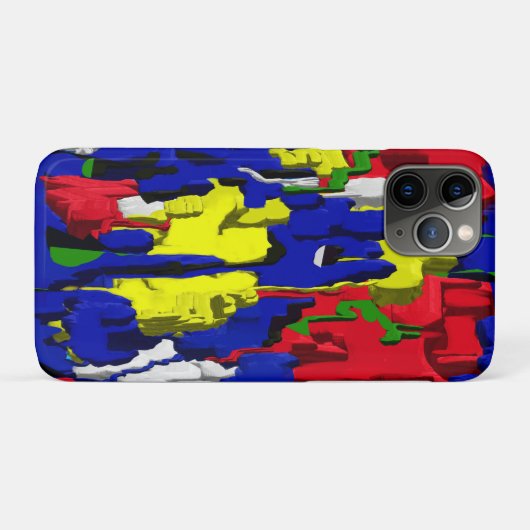Risse im Blau, abstrakt Case-Mate iPhoneケース (裏面(横))