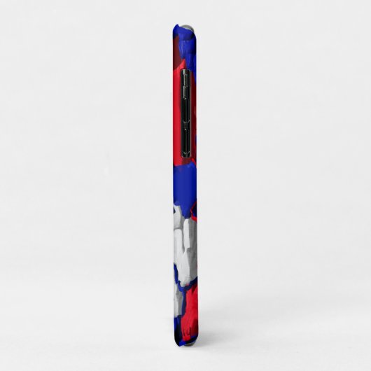 Risse im Blau, abstrakt Case-Mate iPhoneケース (裏面/左)