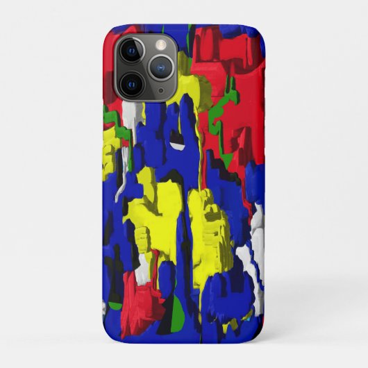 Risse im Blau, abstrakt Case-Mate iPhoneケース (裏)