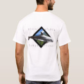 Rissoのイルカの芸術のTシャツ Tシャツ (裏面)